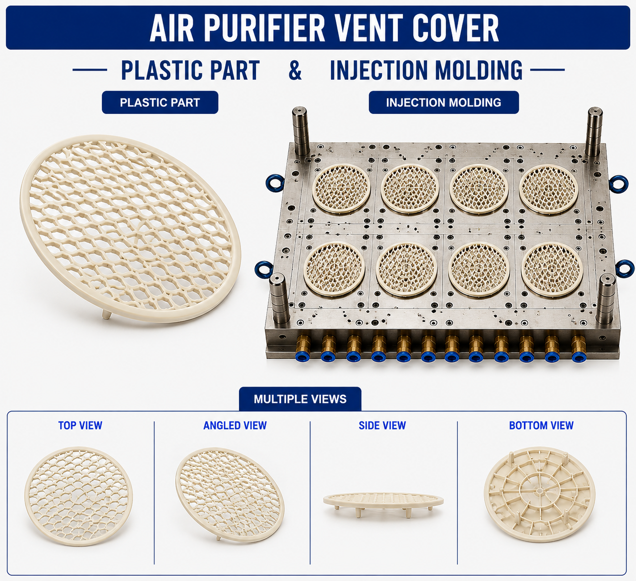 Air Purifier Plastic Vent Cover Mould and Moulding Service